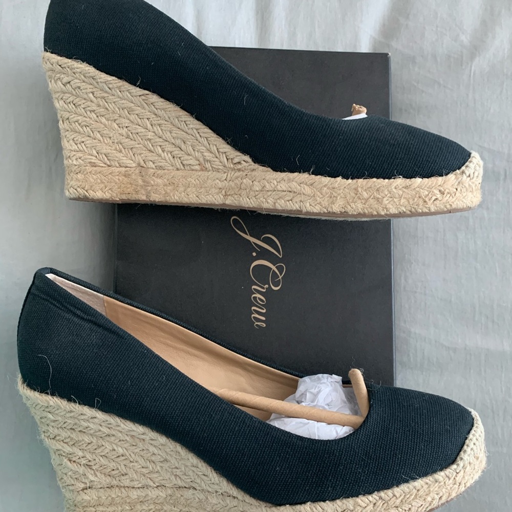 J.Crew Espadrille Wedges, Like New!
